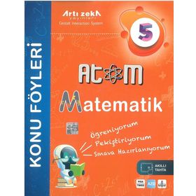 Atom 5. Sınıf Matematik Konu Föyleri-Artı Zeka Yayınları