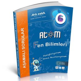 Atom 6. Sınıf Fen Bilimleri Aşamalı Sorular-Artı Zeka Yayınları