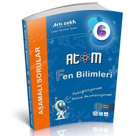 Atom 6. Sınıf Fen Bilimleri Aşamalı Sorular-Artı Zeka Yayınları