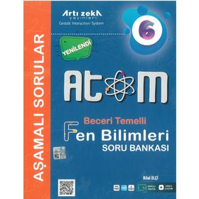 Atom 6. Sınıf Fen Bilimleri Aşamalı Sorular-Artı Zeka Yayınları
