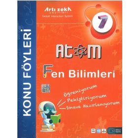 Atom 7. Sınıf Fen Bilimleri Konu Föyleri-Artı Zeka Yayınları