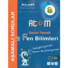Atom 8. Sınıf Fen Bilimleri Aşamalı Sorular-Artı Zeka Yayınları