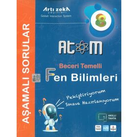 Atom 8. Sınıf Fen Bilimleri Aşamalı Sorular-Artı Zeka Yayınları