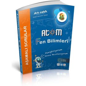 Atom 8. Sınıf Fen Bilimleri Aşamalı Sorular-Artı Zeka Yayınları