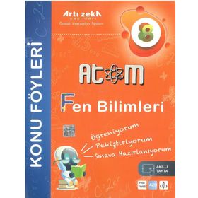 Atom 8. Sınıf Fen Bilimleri Konu Föyleri-Artı Zeka Yayınları