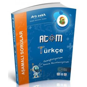 Atom 8. Sınıf Türkçe Aşamalı Sorular-Artı Zeka Yayınları