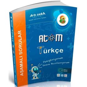 Atom 8. Sınıf Türkçe Aşamalı Sorular-Artı Zeka Yayınları
