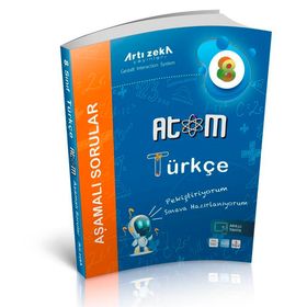 Atom 8. Sınıf Türkçe Aşamalı Sorular-Artı Zeka Yayınları