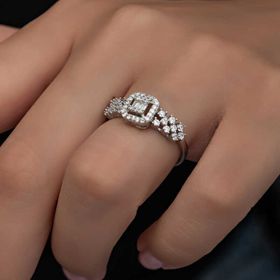 Ats Silver YZK14277 Baget Taşlı Kadın Gümüş Yüzük