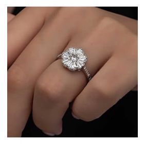 Ats Silver YZK14277 Baget Taşlı Kadın Gümüş Yüzük