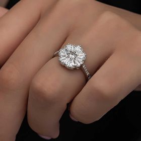 Ats Silver YZK14277 Baget Taşlı Kadın Gümüş Yüzük