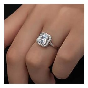 Ats Silver YZK14277 Baget Taşlı Kadın Gümüş Yüzük