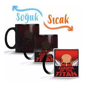Attack on Titan Dawn Of the Titan Sihirli Porselen Kupa