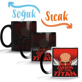 Attack on Titan Dawn Of the Titan Sihirli Porselen Kupa
