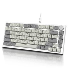 Attack Shark K85 Gri RGB %75 TKL Manyetik Switch Kablolu Mekanik Gaming Klavye