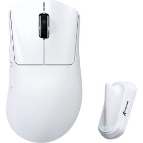 Attack Shark V8 Beyaz Şarjlı Optik Kablolu/Kablosuz Gaming Mouse