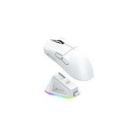 Attack Shark X11 Beyaz Şarj İstasyonlu Optik Kablolu/Kablosuz Gaming Mouse
