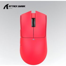 Attack Shark X11 Kırmızı Şarj İstasyonlu Optik Kablolu/Kablosuz Gaming Mouse