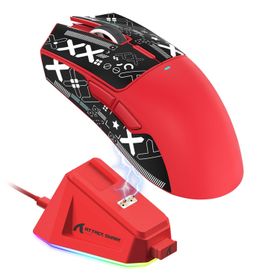 Attack Shark X11 Kırmızı Şarj İstasyonlu Optik Kablolu/Kablosuz Gaming Mouse