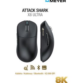 Attack Shark X8 Ultra Şarjlı Optik Kablolu/Kablosuz Gaming Mouse