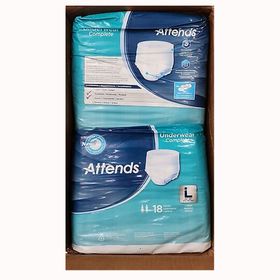 Attends Büyük Boy 18'li 4 Paket (72 Adet) Emici Külot Yetişkin Hasta Bezi