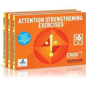 Attention Strengthening Exercises Dikkati Güçlendirme Seti Anasınıfı 6 Yaş İngilizce - Osman Abalı