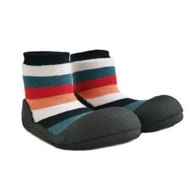 Attipas SR01 Rainbow Barefoot Siyah İlk Adım Ayakkabısı