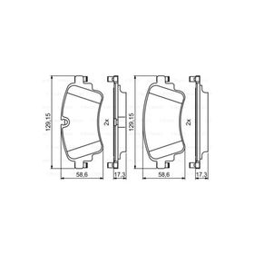 Audi 0986494833 A4 1.4 TFSI 15- Arka Fren Balatası