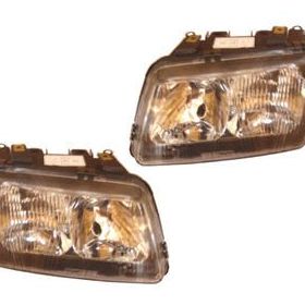 Audi A3-1997-2000 H7-H1-TYC Modifiye Far Sağ-Sol Set 2 Parça Elektrikli-Manuel Siyah Lamba