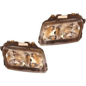 Audi A3-1997-2000 H7-H1-TYC Modifiye Far Sağ-Sol Set 2 Parça Elektrikli-Manuel Siyah Lamba