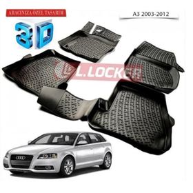 Audi A3 2003-2012 3D Havuzlu Paspas