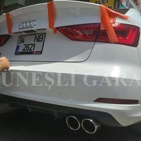 Audi A3 S3 2013 2016 Sedan Plastik Difüzör
