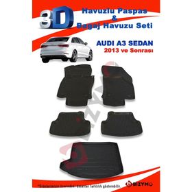 Audi A3 Sedan 2013 ve Sonrası Paspas ve Bagaj Havuzu