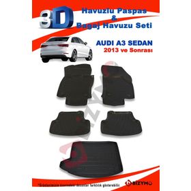 Audi A3 Sedan 2013 ve Sonrası Paspas ve Bagaj Havuzu