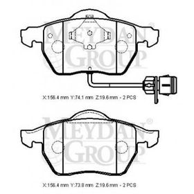 Audi A4 1995/1999 Kablolu Ön Fren Balatası