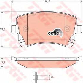 Audi A4 2000/2001 Arka Fren Balatası