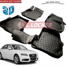Audi A4 2008-2014 3D Havuzlu Paspas