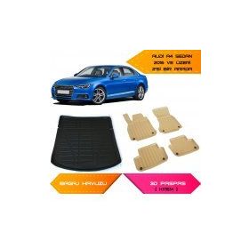 Audi A4 2016 Sonrası 3D Havuzlu Paspas