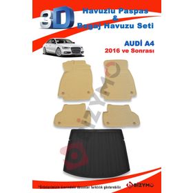 Audi A4 2016 ve Sonrası Bej Paspas ve Bagaj Havuzu