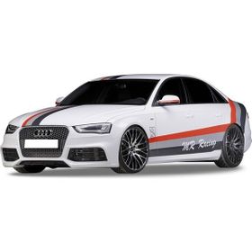 Audi A4 B8 2008 - 2012 RS4 Plastik Yan Marşpiyel Seti