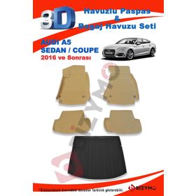 Audi A5 2016 ve Sonrasi Bej Paspas ve Bagaj Havuzu