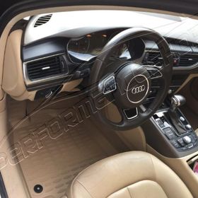 Audi A6 2011-2014 Bej 3D Havuzlu Paspas