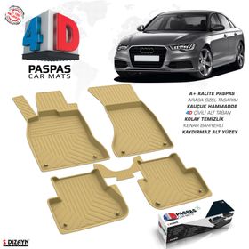 Audi A6 Gri 2011 Sonrası 4D Havuzlu Paspas