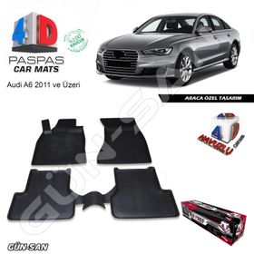 Audi A6 Gri 2011 Sonrası 4D Havuzlu Paspas