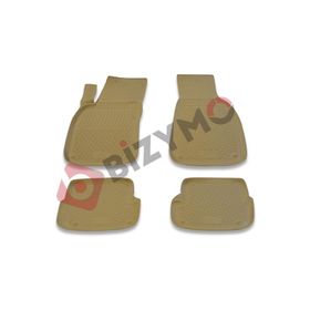 Audi A6 Sedan 2005-2011 Premium 3D Bej Havuzlu Oto Paspas Bizymo