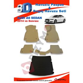 Audi A6 Sedan 2014 ve Sonrası Bej Paspas ve Bagaj Havuzu