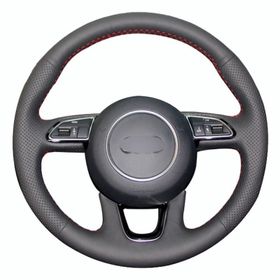 Audi A7 13-15 Uyumlu Araca Özel Deri Direksiyon Kılıfı