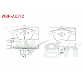 Audi A8 2005/2007 Kablolu Ön Fren Balatası