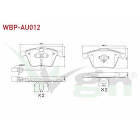 Audi A8 2005/2007 Kablolu Ön Fren Balatası