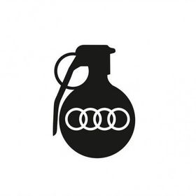 Audi Araba tampon El Bombası Yapıştırma Sticker